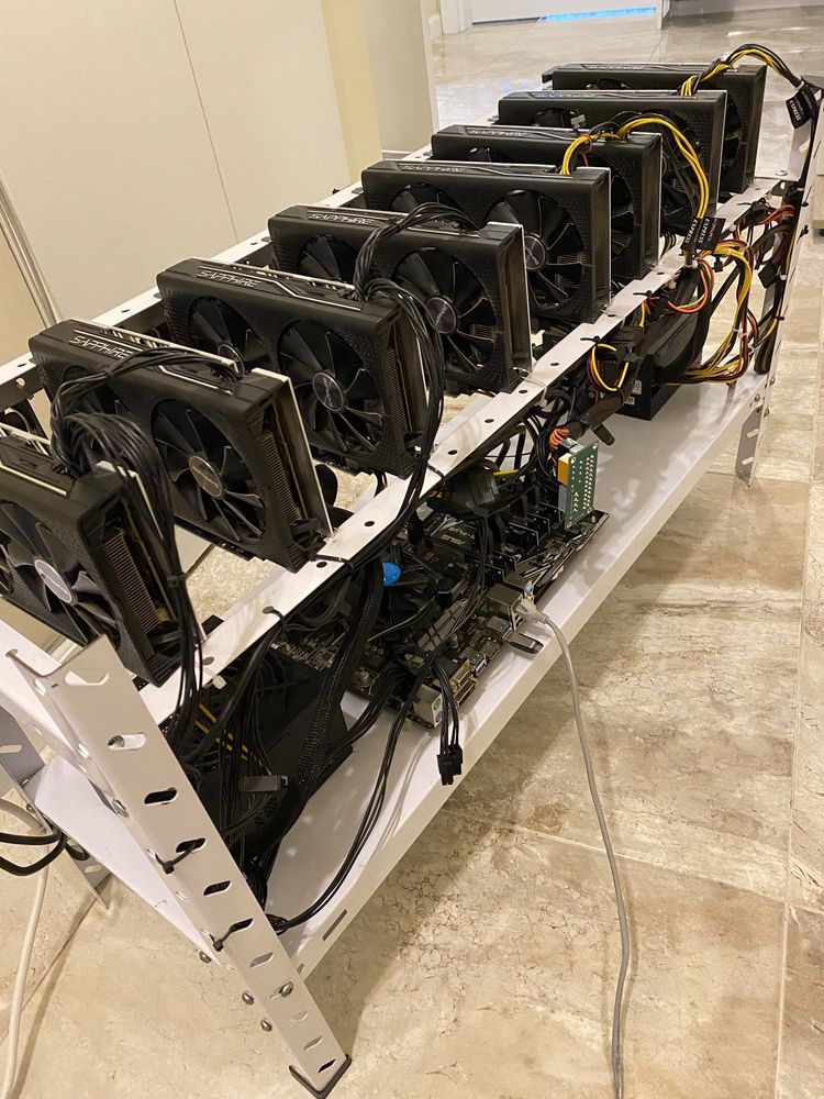 Minning RIG, 8* RX570, 8GB, 251 MH/S в гаранция