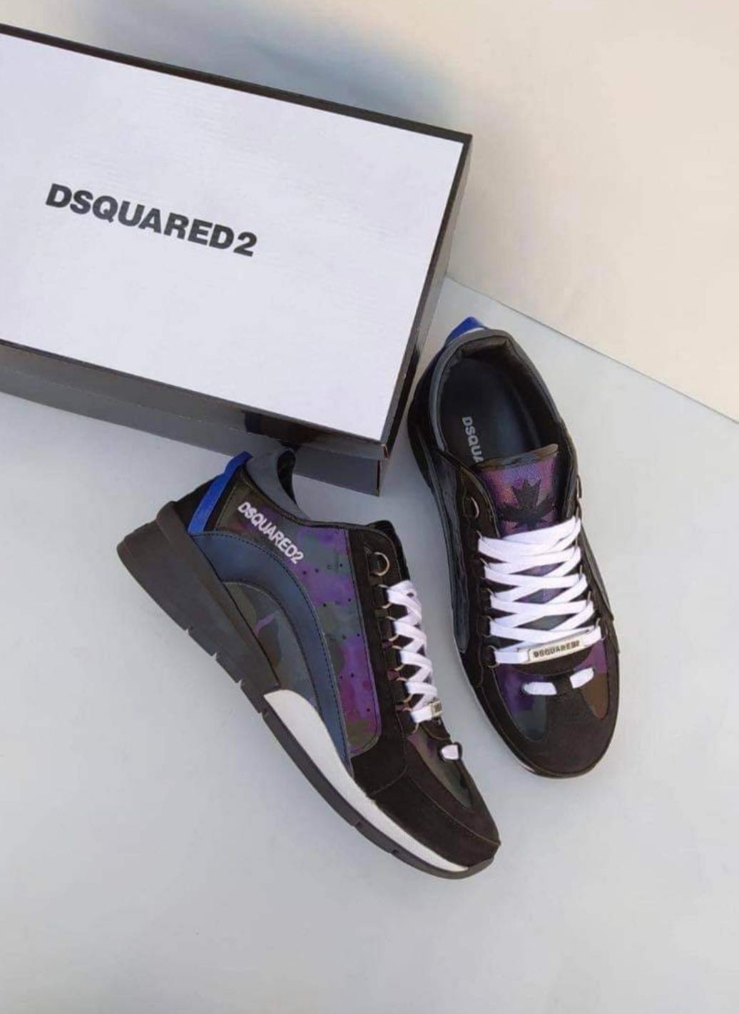 Мъжки маратонки естествена кожа Dsquared