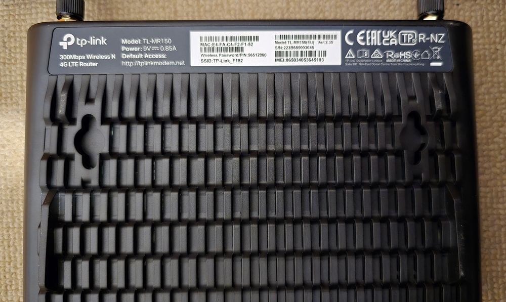 Tp-Link 4G LTE Router TL-MR 150 SIM

TL-MR 150