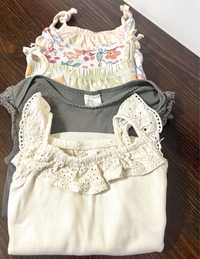 Lot 5 body bebe fetita tip maieu H&M marime 74 (6-9 luni)