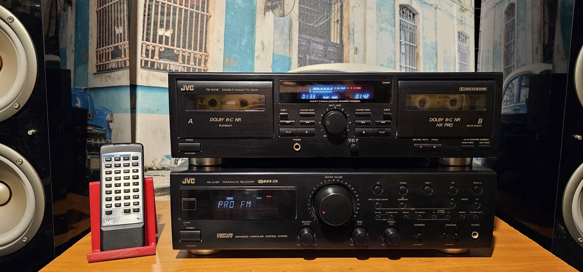 Amplificator stație receiver amplituner JVC RX 316 sau deck TD-W 216