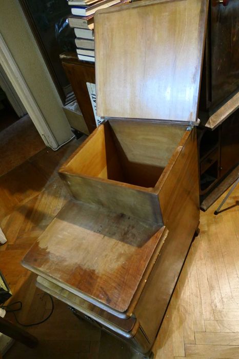 Noptiere Lemn Masiv Cu sertar si 2 usi compartimente Vintage Retro