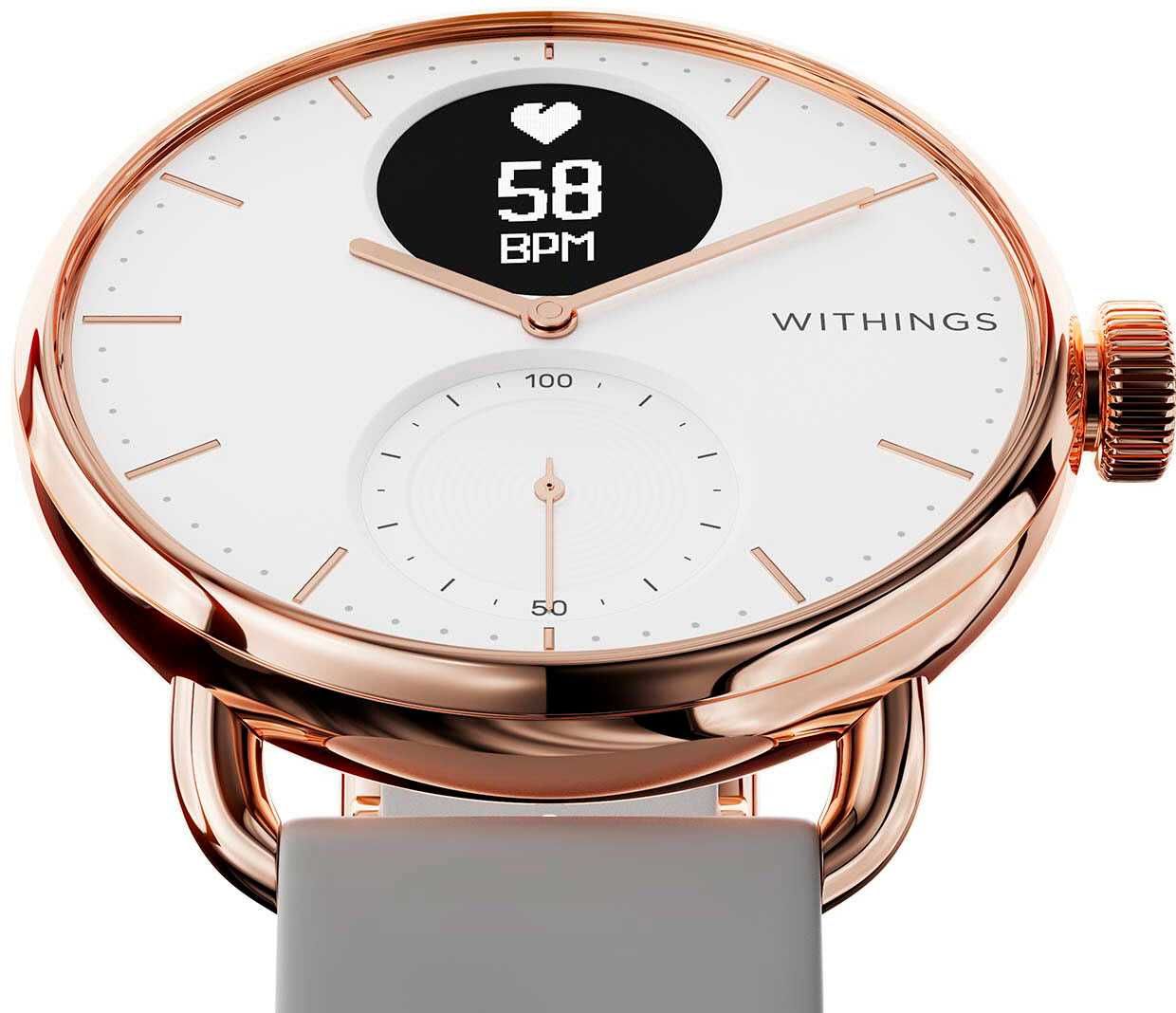 Withings Scanwatch, 38mm, Rose Gold