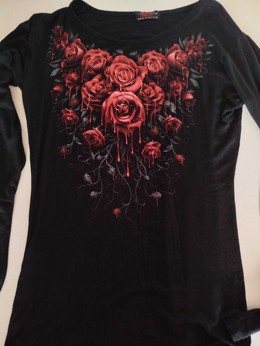 Дамска блуза с ефектен принт