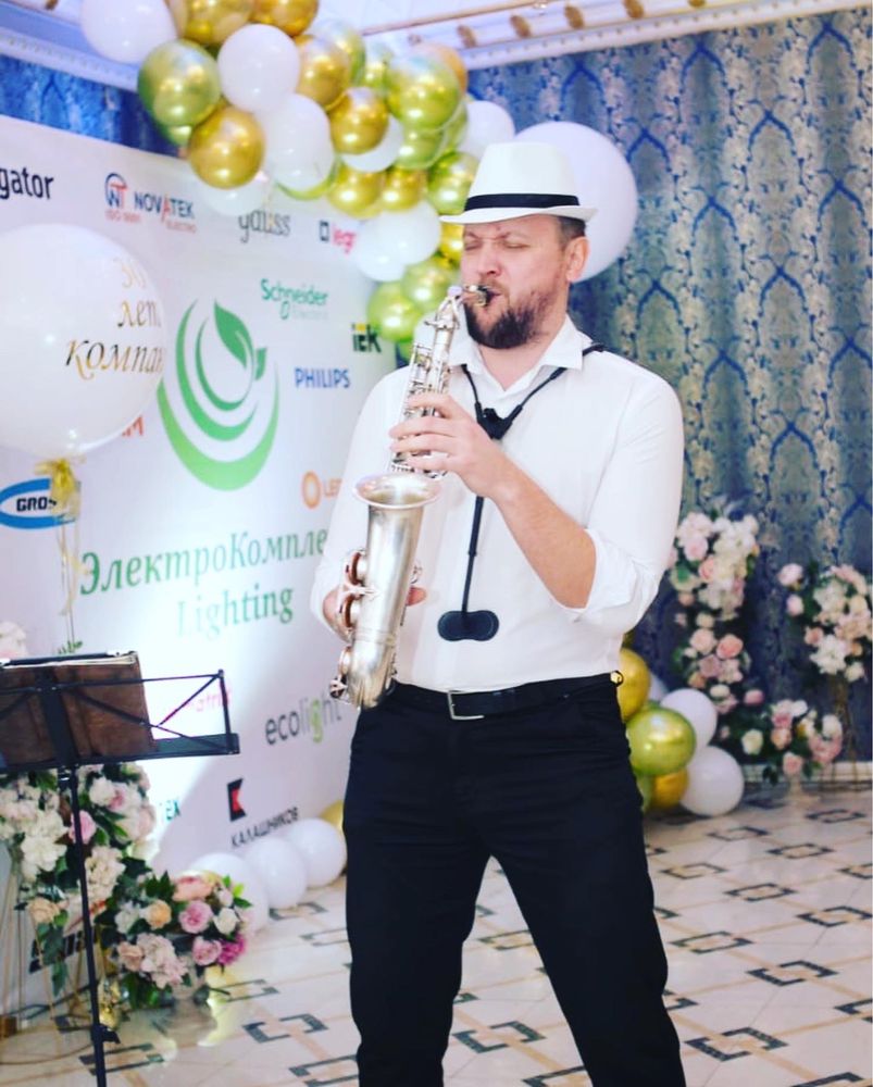 Живая музыка САКСОФОНИСТ ИЛЬЯ на праздник, свадьбу, саксофон в Алматы