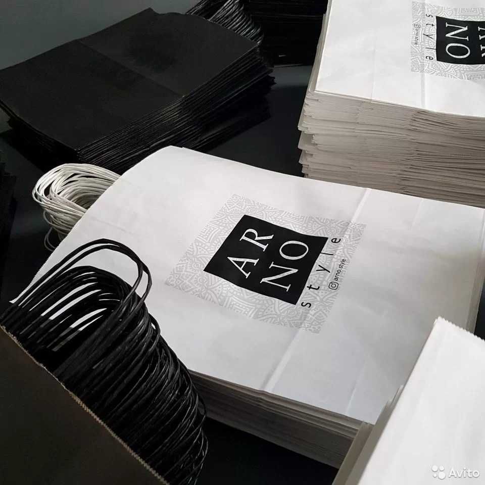 Изготовление пакетов бумажных с логотипом