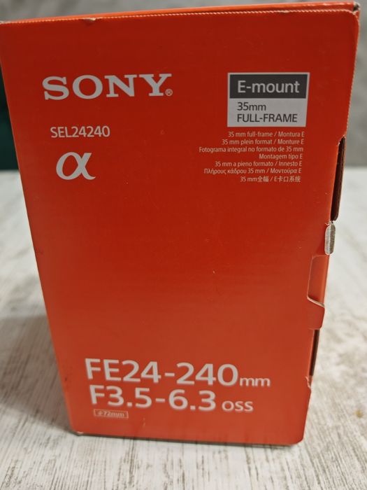 Obiectiv Sony FE 24-240mm F3.5-6.3 oss NOU