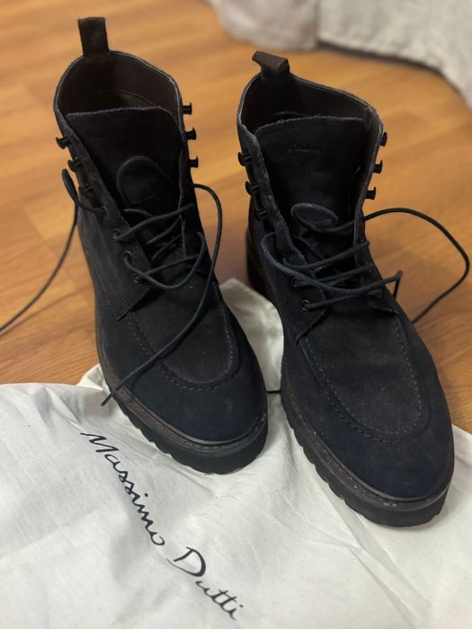 Massimo Dutti / Ghete Elegante / Piele Întoarsă