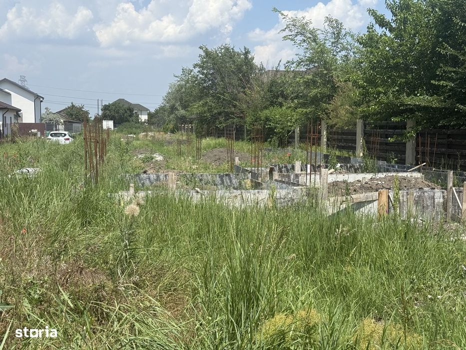 Teren 1000mp cu utilitati si fundatie