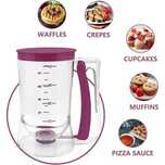 Dozator aluat cu capac si scala de masurare pt. clatite briose 900ml