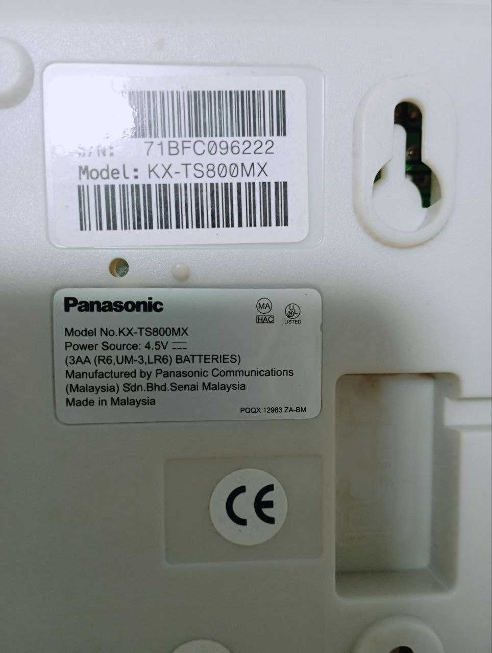 Телефон Panasonic модель KX-TS800МХ (Малайзия)