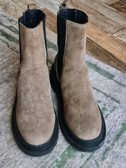 Ghete barbati piele naturala nabuc marime 44 ! Ca Noi