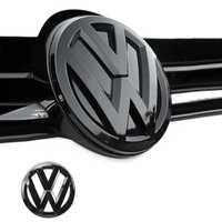 предна емблема черен гланц за VW MK7 GTI Голф 7 135mm