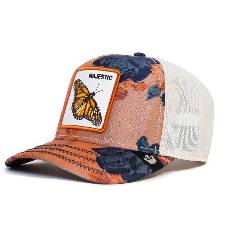 Sapca Goorin Brothers trucker monarchy of rose portocaliu