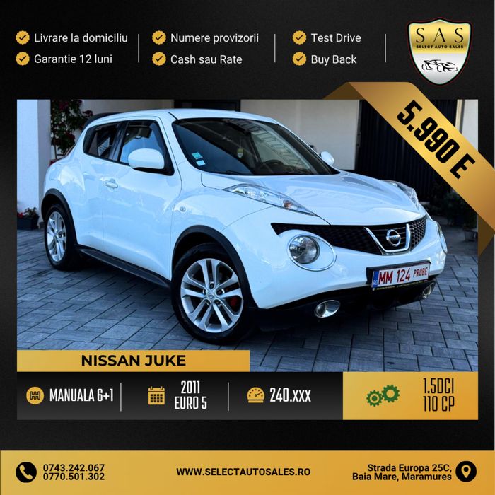 Nissan Juke Tekna / 1.5 Dci / navi /keyless /Cash sau rate / Garantie