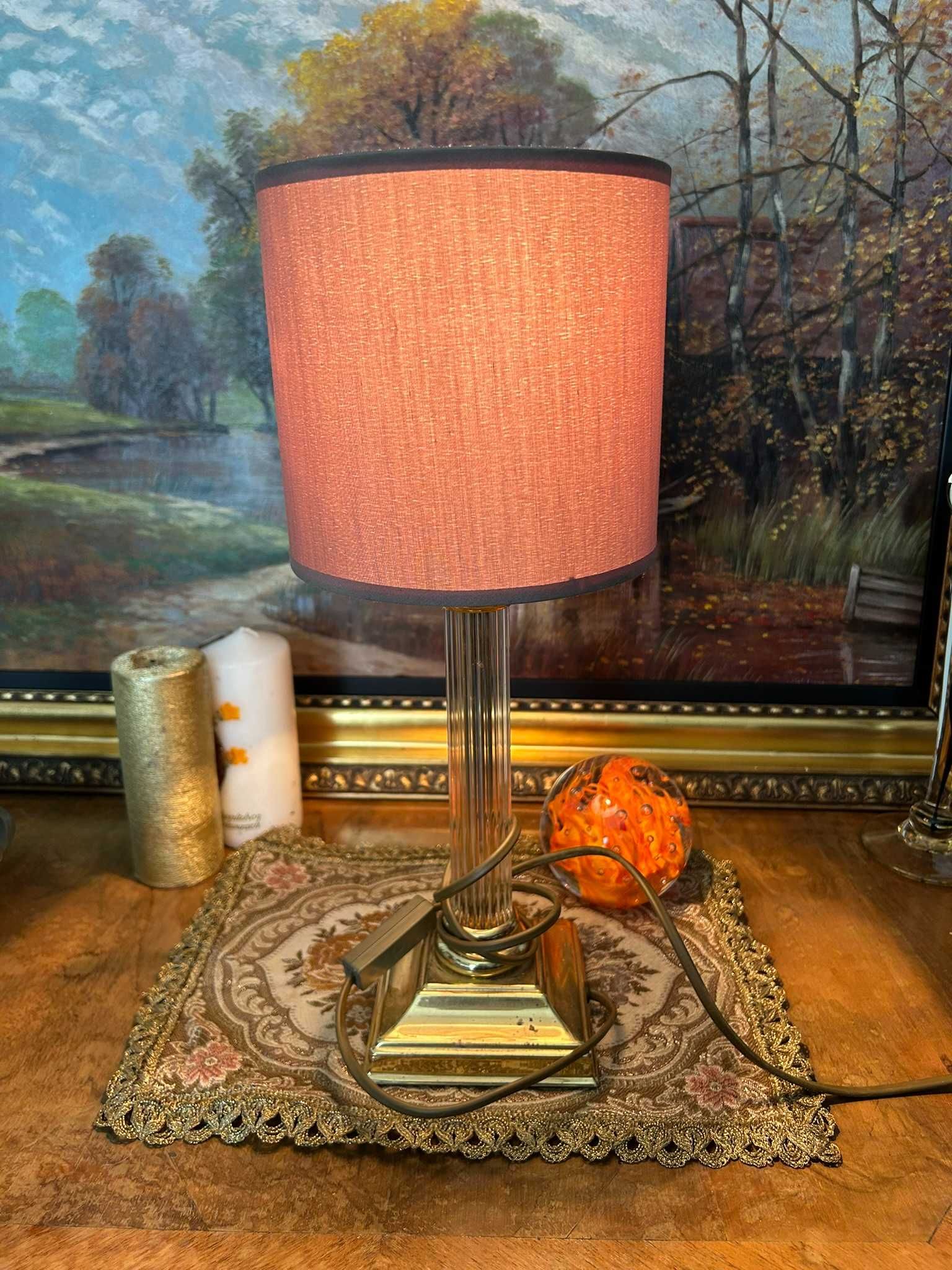 DN885 Lampa de 1,1 kg elecrificata 40cm h baza 11x11cm functionala