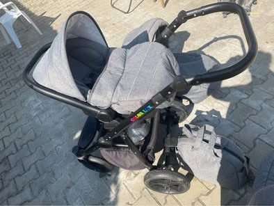 Cărucior 4 în 1 BabyLux Gri