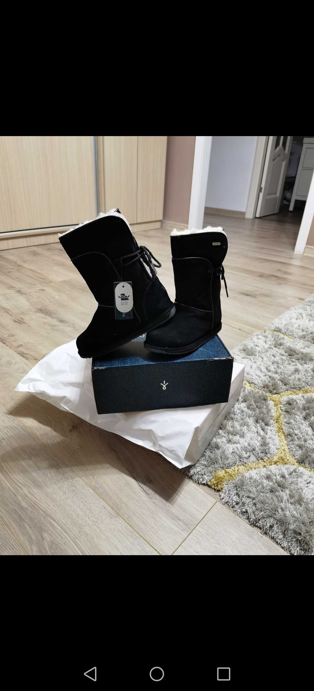 Cizme EMU tip UGG piele intoarsa, copii, nr 32, 210 lei noi la cutie