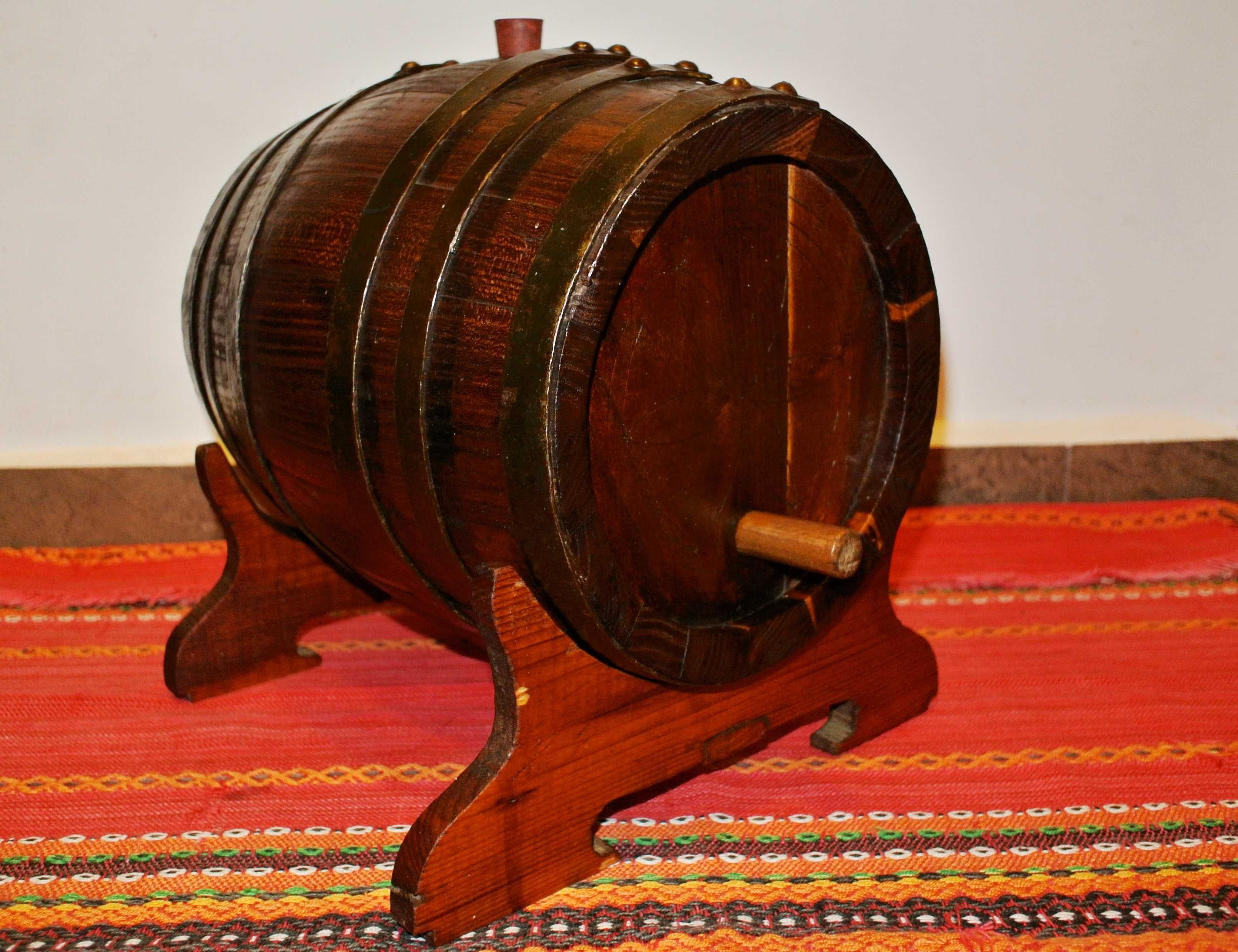 Винтидж дървено буре 5л - Българска традиция