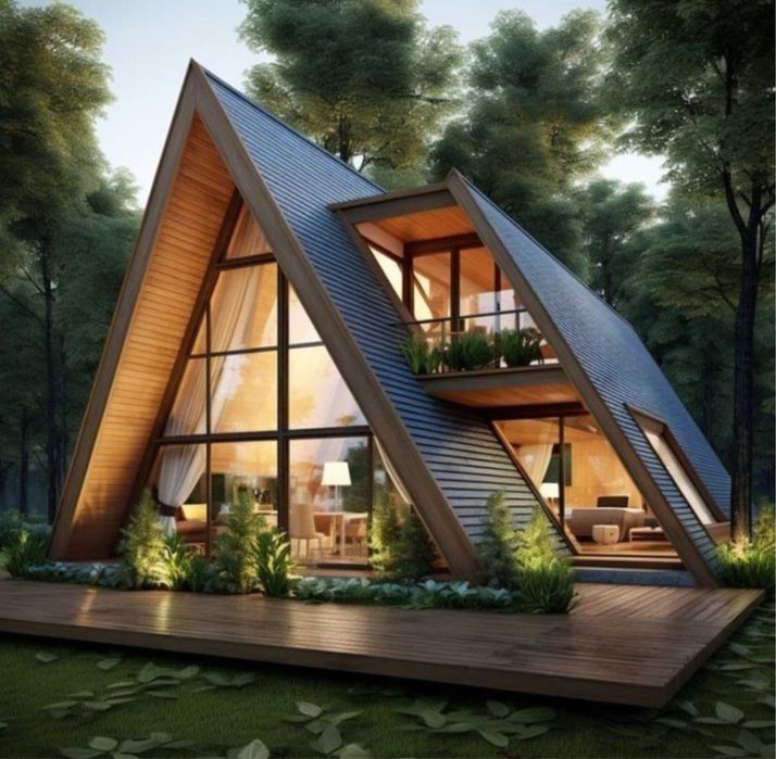 Producator cabane tip Aframe la cheie