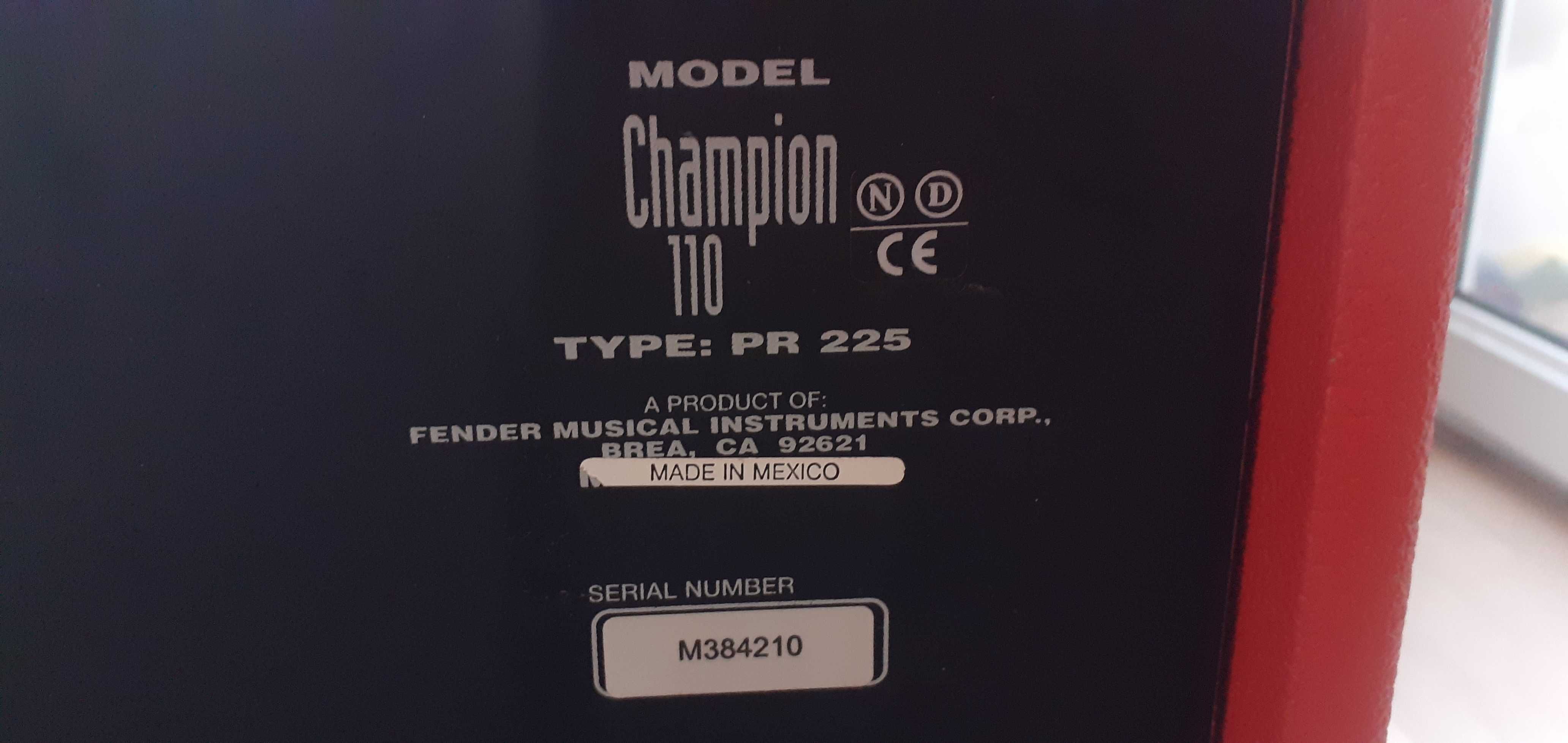 Кубе Fender Champion 110