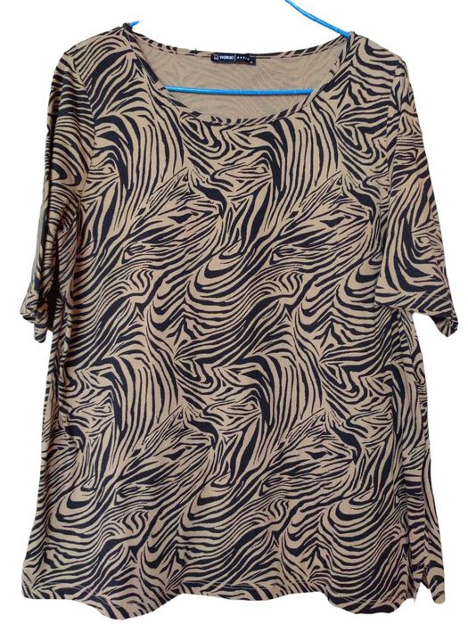 Дамска тениска със животинска щампа, LC Waikiki, 100% памук, XL