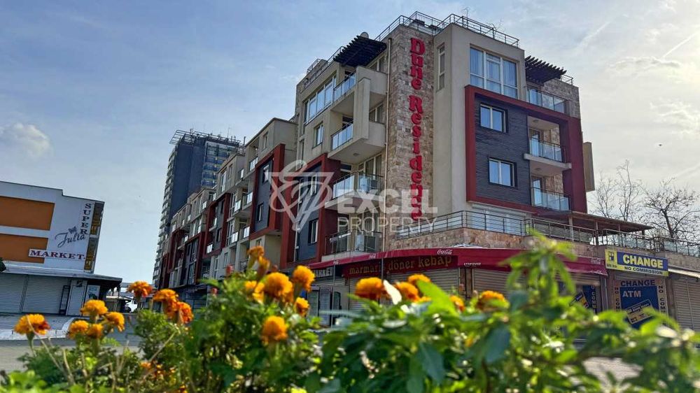 Двустаен апартамент на първа линия море в Слънчев Бряг