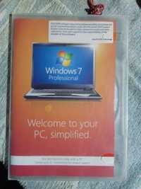 licenta windows 7 profesional -originala, dwd + stiker -5 bucati