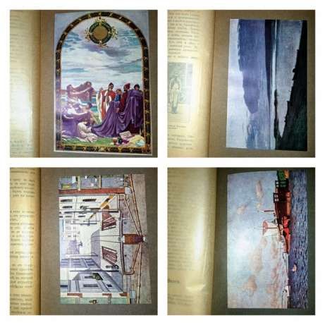4 тома книги 1914 года. Детская Энциклопедия. Цветными иллюстрациями