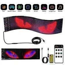 ТАБЛО LED дисплей с матричен панел, черен, USB зареждане, 12*59.5 cm