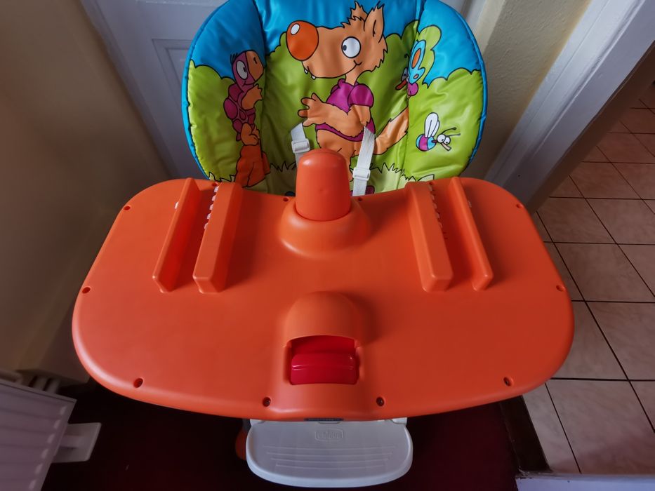 Scaun de masa Chicco Polly 2 in 1 Wood Friends