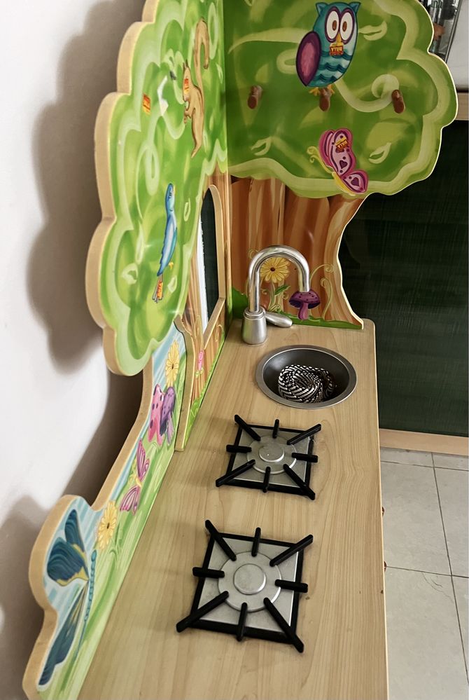 Vand bucatarie din Lemn KidKraft pentru copii, aproape noua