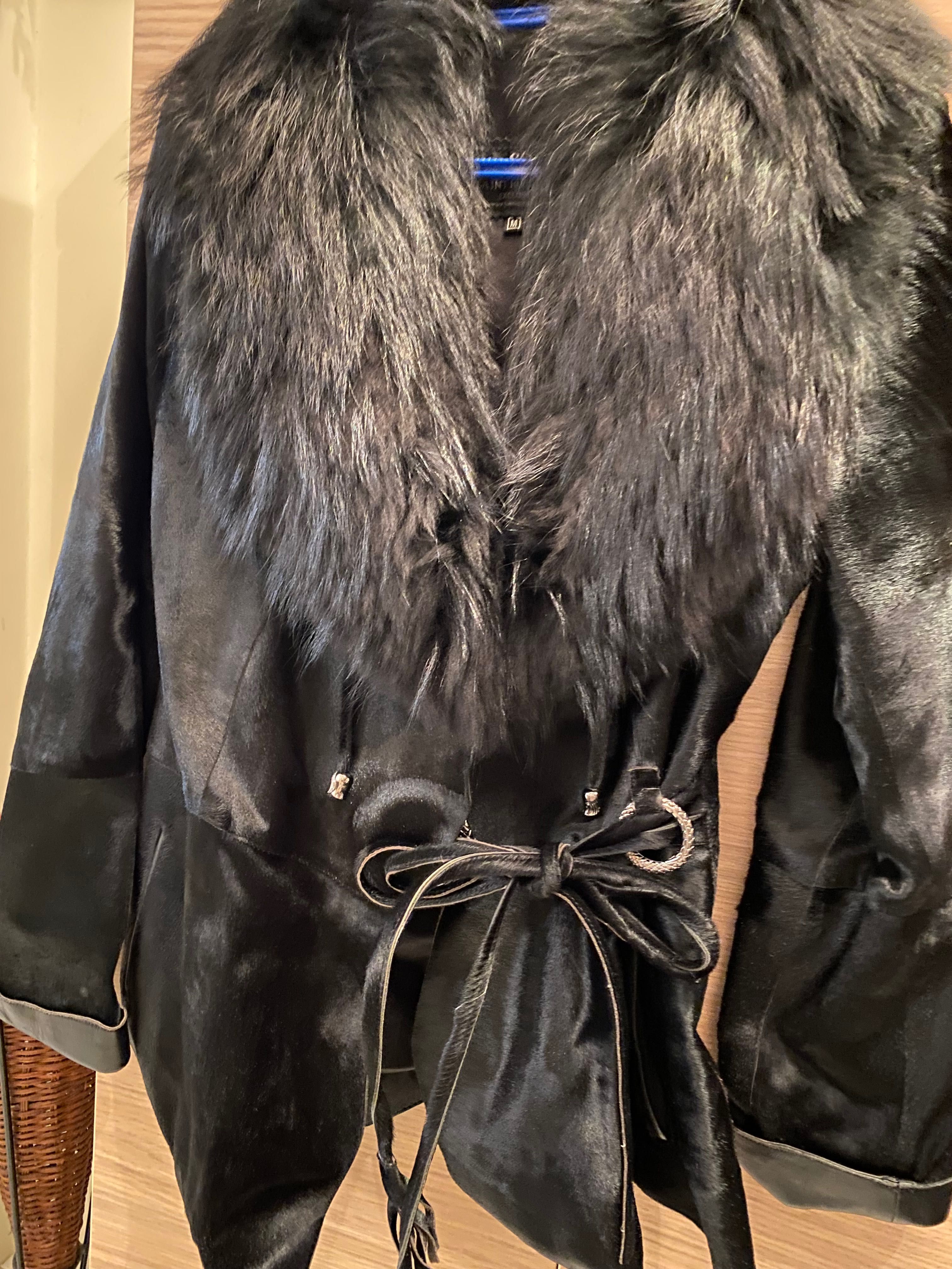 Уникално палто от естествена кожа - пони