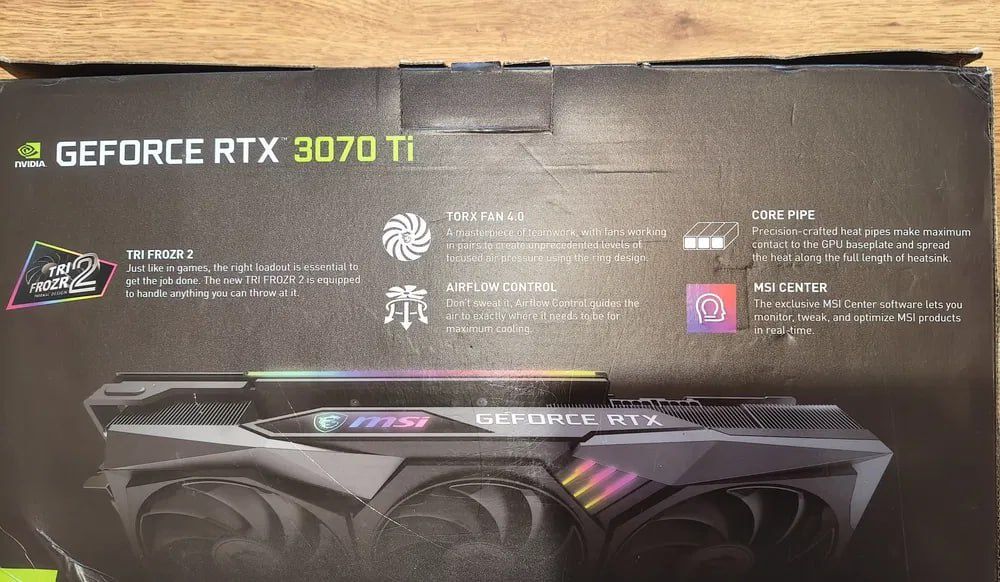 MSI Geforce RTX 3070 TI, в отличном состоянии.