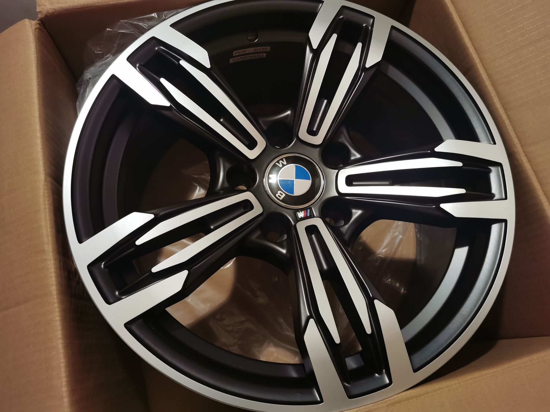 Vand jante de aliaj pentru bmw pe 17 model C 739 black-polis