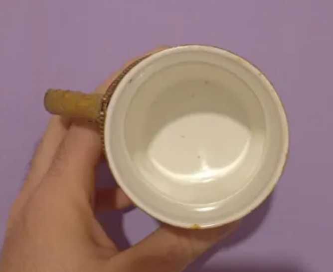 Уникална ръчно изработена чаша сувенир на Локомотив Пловдив