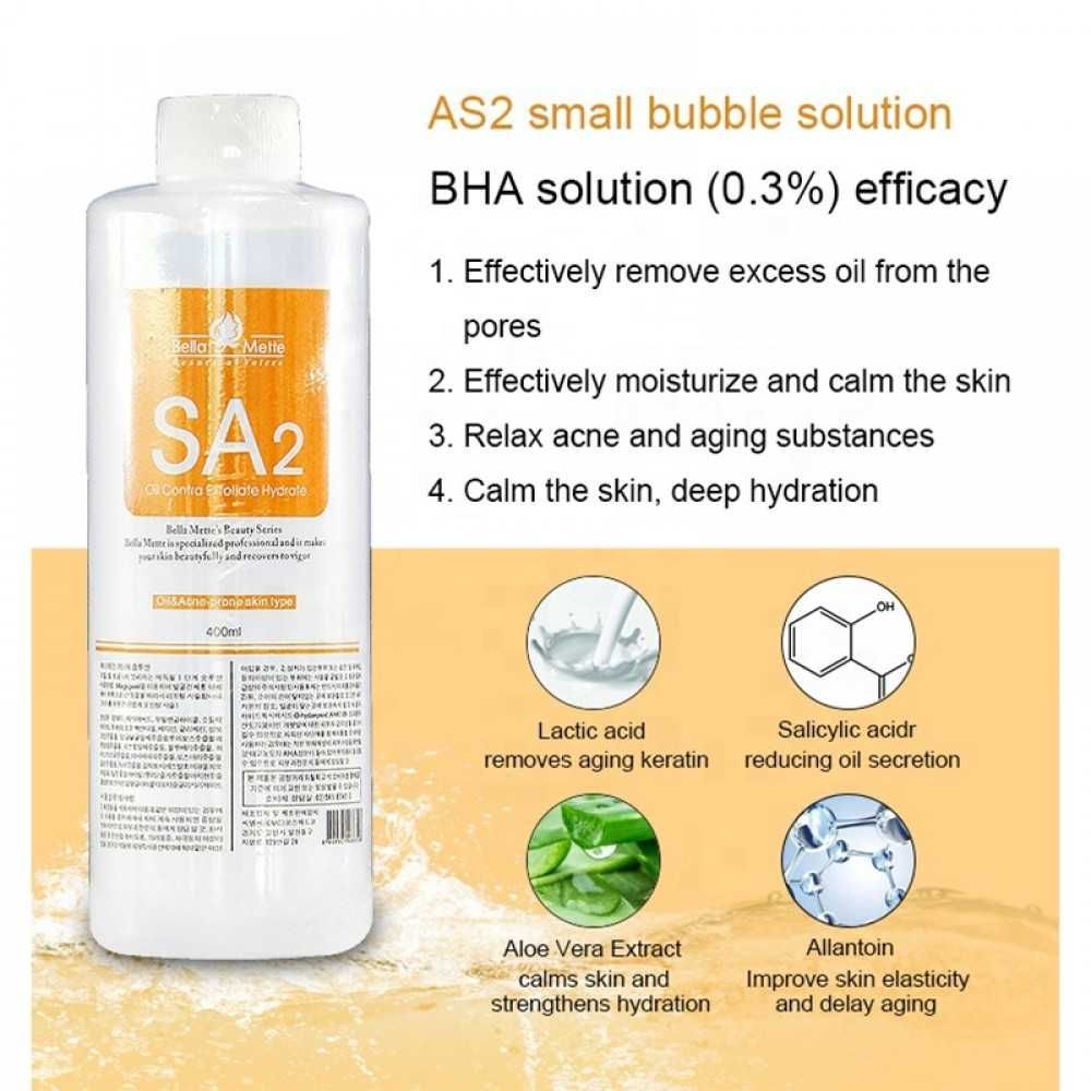 Set 3 solutii peeling cosmetic pentru hidrodermabraziune AS1 SA2 AO3