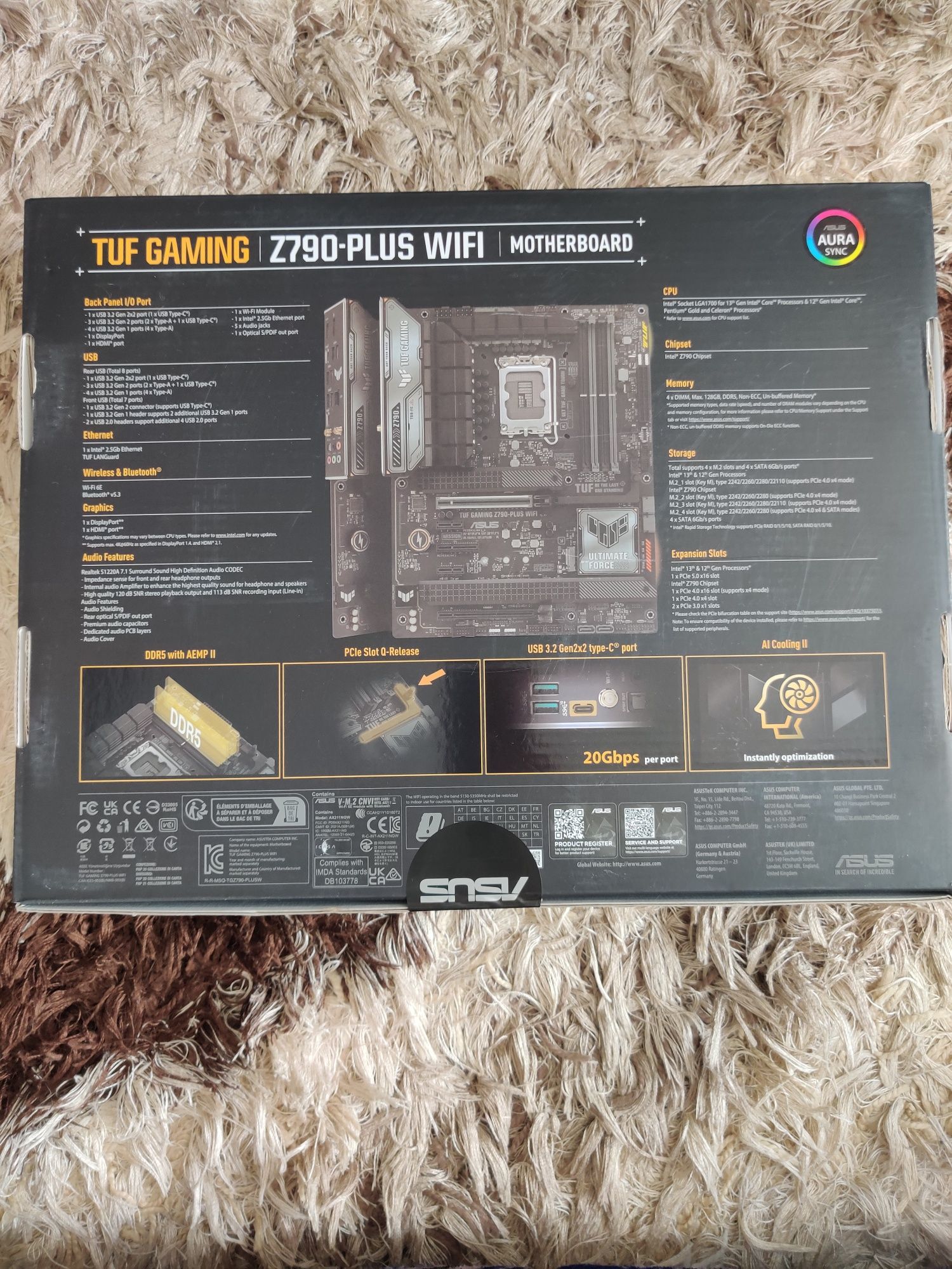 Asus Z790-Plus Wifi DDR5 (новая, запечатанная)