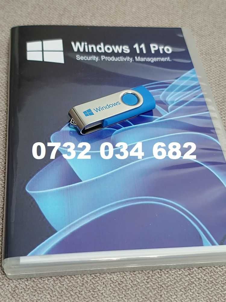Windows 10 sau 11 Pro original pe stick USB bootabil cu licenta noua