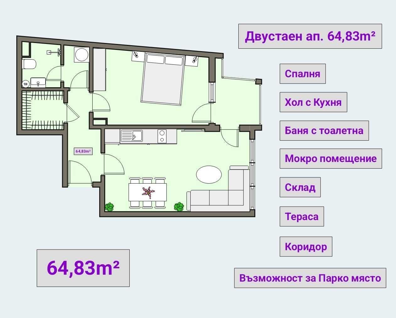 2-стаен кв. Център от Собственик, ул Ивац Войвода 6