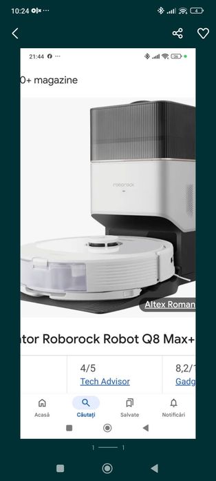 Roborok Q8 Max 1000  lei garanție 2 ani Altex este inca in garanție