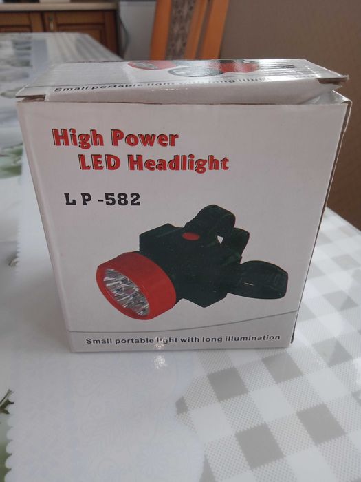 фонарик зарядный, налобный.