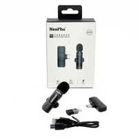 Беспроводной петличный микрофон для iPhone, NeePho N8 plus, Lightning