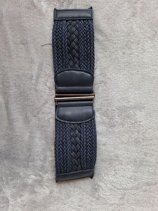 Дамски колан цвят син