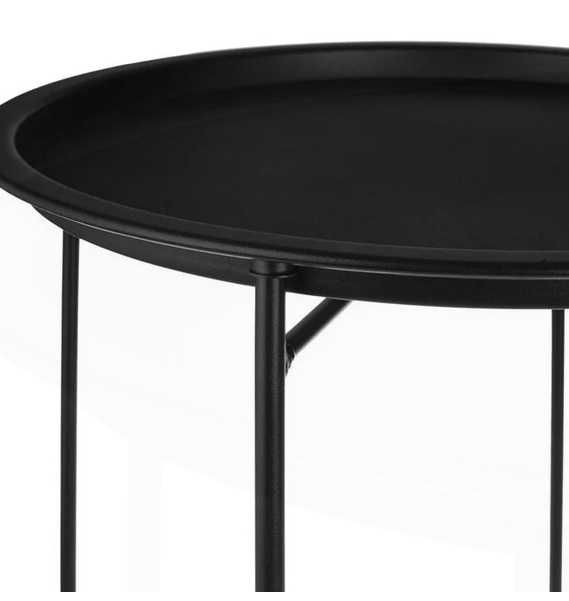 Маса, метал, черна, 52 см