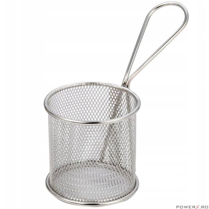 Cos de servire cartofi prăjiti, Inox 7,5x7,5cm Kinghoff