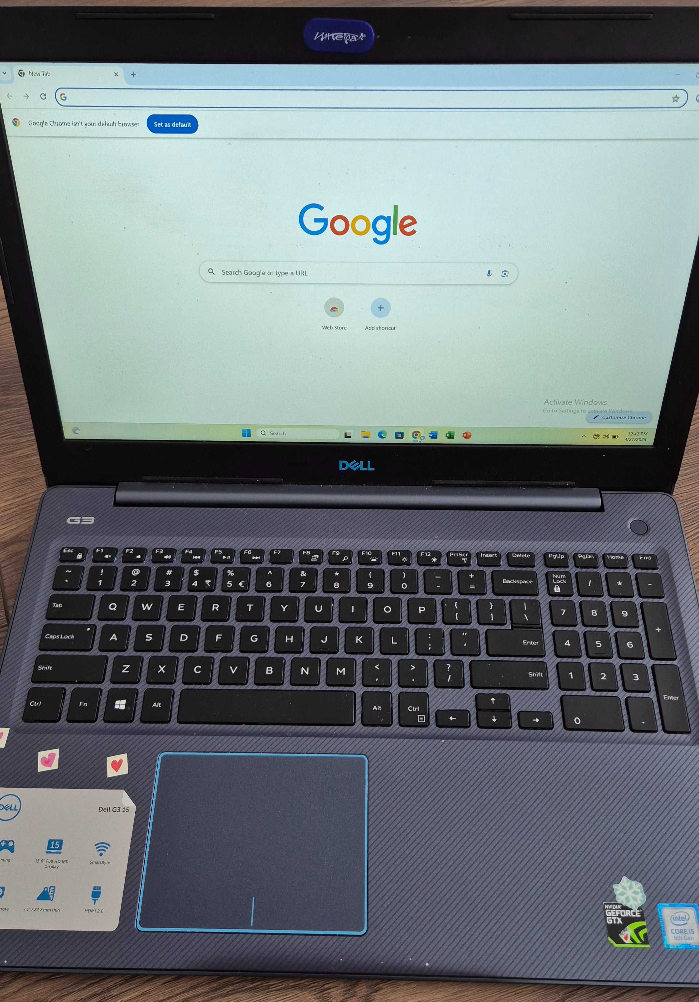 Dell G3 15 Геймърски лаптоп