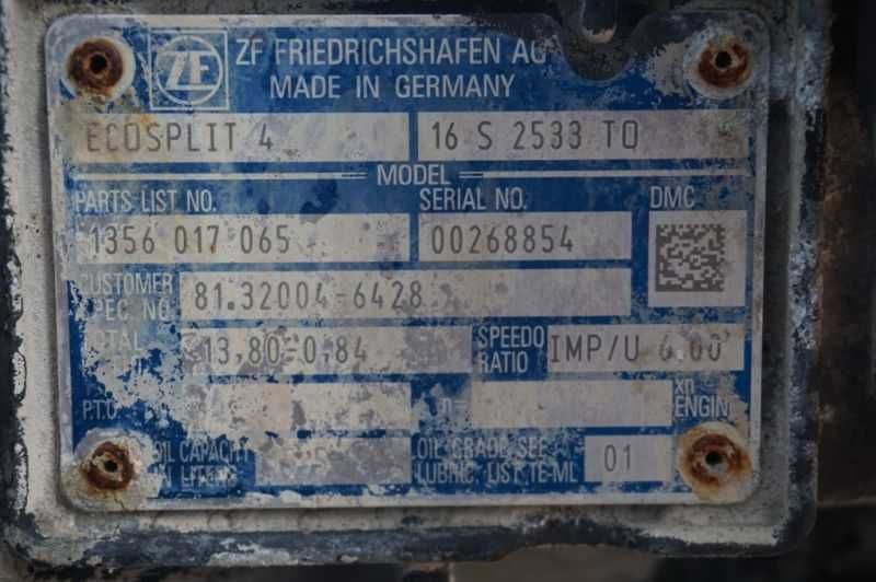 Cutie de viteze ZF 16S2530TO pentru MAN TGS 2018 - Piese de schimb MAN