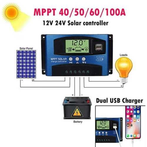 Controller / Regulator Solar MPPT 100A / 12V/24V USB Dublu 5V2A