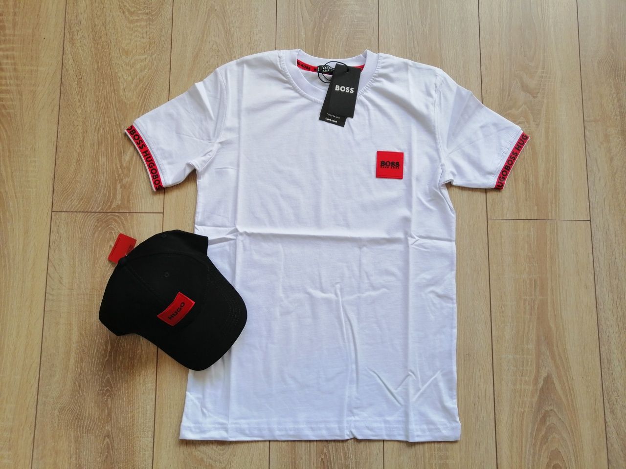 Hugo boss мъжка тениска в бял цвят 2XL